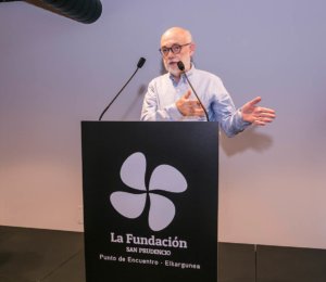 inauguración espacio arte de la Fundacion San Prudencio